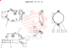 VALVE ASSY, HOLDING, CONSISTS OF THE FOLLOWING PARTS 2436R775F1