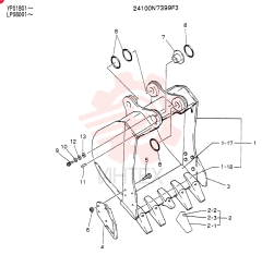 BUCKET ASSY, 0.45M³