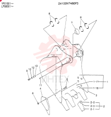 BUCKET ASSY, SCRAPER 24100N7481P1
