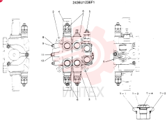 Схема (SK120LC) - MARK III EXCAVATOR ASN YP01801 (NA) (1/91-12/06) 2436U1236F1