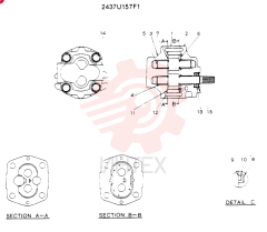 HYDRAULIC PUMP 2437U157F1