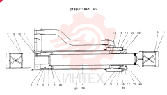 CYLINDER ASSY (DOZER) CONSISTS OF THE FOLLOWING PARTS 2438U73BF1