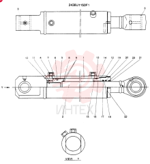 CYLINDER ASSY CONSISTS OF THE FOLLOWING PARTS 2438U1150F1