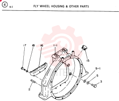 HOUSING; FLY WHEEL VI9113416332