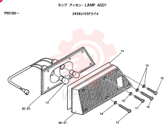 LIGHT,RH, 24V, 25W 2456U105F3
