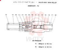 Схема (SK120LC) - MARK III EXCAVATOR BTW YPU0301 - YPU0500 (1/95-12/95) 2436R818F1