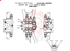 Схема (SK120LC) - MARK III EXCAVATOR BTW YPU0501 - YPU1000 (1/95-12/95) 2436U1236F1