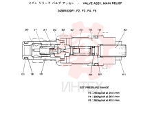 VALVE ASSY, MAIN RELIEF, Remarks: CONSISTS OF THE FOLLOWING PARTS 2436R839F1