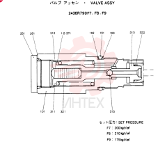 VALVE ASSY, Remarks: CONSISTS OF THE FOLLOWING PARTS 2436R790F1~F5 (2)