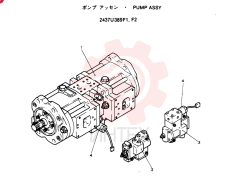 PUMP ASSY, Remarks: CONSISTS OF THE FOLLOWING PARTS 2437U389F1, F2