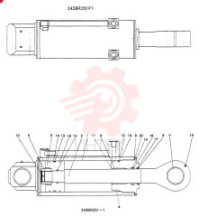 Схема (SK200) - MARK III EXCAVATOR ASN YQ1701 (1/91-12/99) 2438R251F1