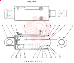 CYLINDER ASSY 2438U740F1