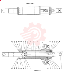 Схема (SK200) - MARK III EXCAVATOR ASN YQ1701 (1/91-12/99) 2438U719F2