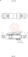 Схема (SK200) - MARK III EXCAVATOR SN YN07922 (1/91-12/99) 2438U1128F1