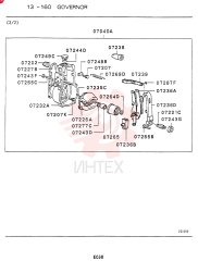 GOVERNOR ASSY, INJECTION PUMP, FROM-UP TO: 9102.1-, MODEL TYPE: ALL VAME730389 (1)