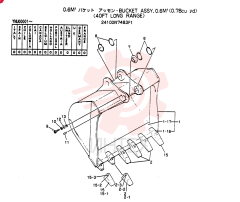 BUCKET ASSY, 0.6M3