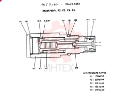 VALVE ASSY, Remarks: CONSISTS OF THE FOLLOWING PARTS 2436R790F1
