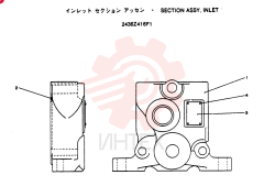 Схема (SK200) - MARK III EXCAVATOR BTW YNU0001 - YNU0200 (1/96-12/99) 2436Z416F1