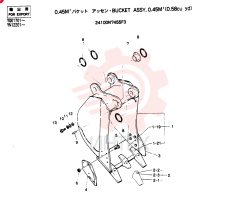 BUCKET ASSY, 0.45M