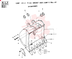 BUCKET ASSY, 0.9M