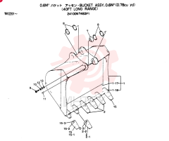 BUCKET ASSY, 0.6M
