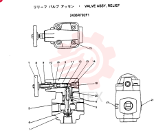 VALVE ASSY, RELIEF, Remarks: CONSISTS OF THE FOLLOWING PARTS 2436R792F1