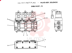 VALVE ASSY, SOLENOID, Remarks: CONSISTS OF THE FOLLOWING PARTS 2436U1453F1, F2