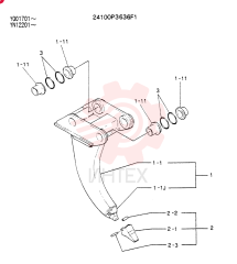 Схема (SK200LC) - MARK III EXCAVATOR ASN YN12201 (1/91-12/91) 24100P3636F1