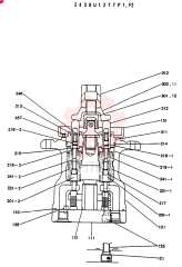 Схема (SK200LC) - MARK III EXCAVATOR YQ01226 (1/91-12/91) 2436U1277F1