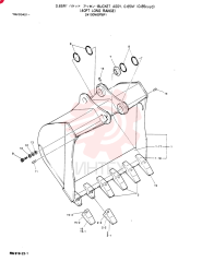 BUCKET ASSY, 0.65 METRIC CUBE