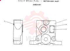 Схема (SK200LC) - MARK III EXCAVATOR BTW YQU0401 - YQU0700 (1/91-12/91) 2436Z416F1
