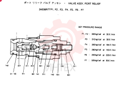 Схема (SK200LC) - MARK III EXCAVATOR BTW YQU0401 - YQU0700 (1/91-12/91) 24036R77F1