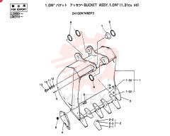 BUCKET ASSY, 1.0M3