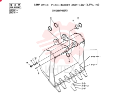 BUCKET ASSY, 1.2M3