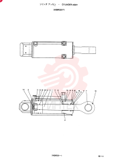 Схема (SK220LC) - MARK III EXCAVATOR ASN LL02001 (1/91-12/97) 2438R251F1