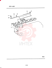 Схема (SK220LC) - MARK III EXCAVATOR BTW LLU0301 - LLU0600 (1/91-12/91) VAME047834