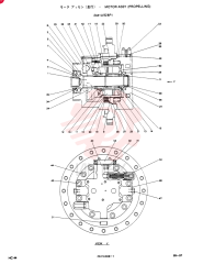 Схема (SK220LC) - MARK III EXCAVATOR BTW LLU0301 - LLU0600 (1/91-12/91) 2441U928F1