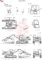 Схема (SK300-2) - MARK III EXCAVATOR ASN LC03201 (1/93-12/03) 24100J15810F3 (2)