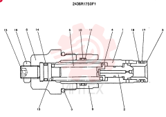 VALVE ASSY, OVERLOAD RELIEF CONSISTS OF THE FOLLOWING PARTS 2436R1750F1