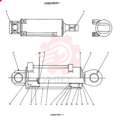 CYLINDER ASSY (NIBBLER)CONSISTS OF THE FOLLOWING PARTS 2438U1903F1