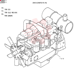 Схема (SK300-2) - MARK III EXCAVATOR ASN LC03201 (1/93-12/03) 2451U346F3