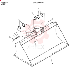 Схема (SK300-2) - MARK III EXCAVATOR ASN LC03201 (1/93-12/03) 24100P3888P1