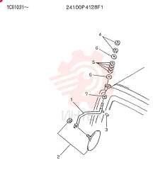 MIRROR ASSY 24100P4128F1