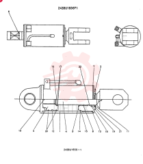 CYLINDER ASSY (NIBBLER) CONSISTS OF THE FOLLOWING PARTS 2438U1856F1