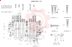Схема (SK300LC) - MARK III EXCAVATOR ASN YC0738-0815 (1/93-12/93) 2436U1304F1 (1)