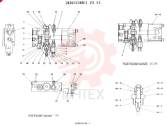 VALVE ASSY, HOLDING, CONSISTS OF THE FOLLOWING PARTS 2436U1248F1