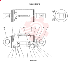 CYLINDER ASSY, CONSISTS OF THE FOLLOWING PARTS 2438U1004F1