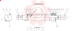 Схема (SK300LC) - MARK III EXCAVATOR ASN YC0738-0815 (1/93-12/93) 2438U995F1