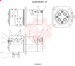 JOINT ASSY, SWIVEL, CONSISTS OF THE FOLLOWING PARTS 24100J6649F1