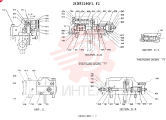 Схема (SK300LC) - MARK III EXCAVATOR ASN YC0738-0815 (1/93-12/93) 2436U1380F1